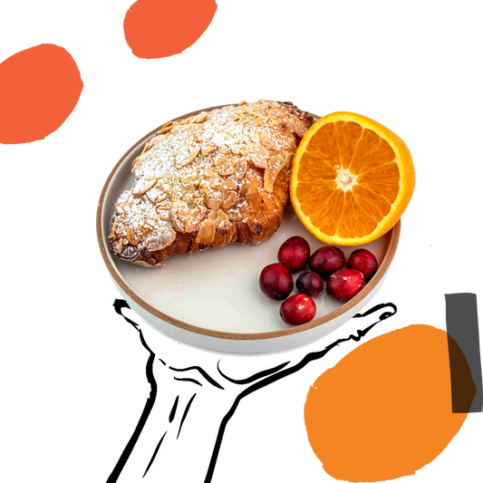 XMAS - Orange & Cranberry Almond Croissants (2 Pack)